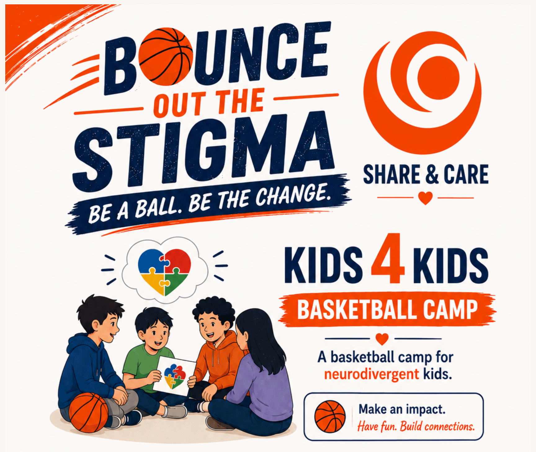 Kids 4 Kids: Bounce Out the Stigma Basketball Camp