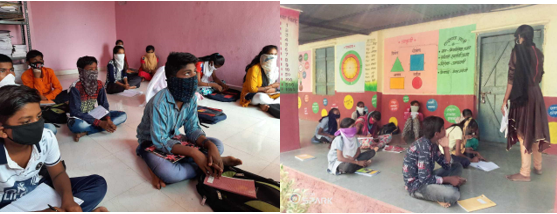 In some regions, E2S sessions were conducted effectively in their respective villages while practicing all safety norms like social distancing, wearing masks, and using sanitizer.